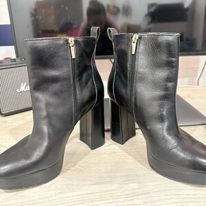 Vine Camuto Leather Ankle Boots